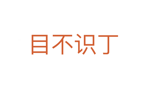 目不識(shí)丁