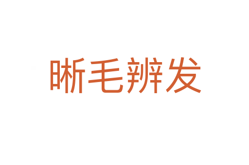 晰毛辨發(fā)