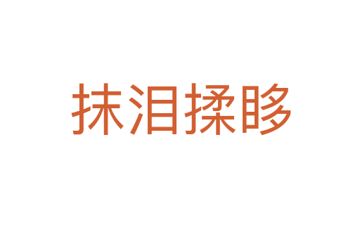 抹淚揉眵