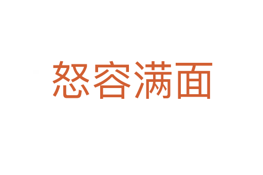 怒容滿(mǎn)面