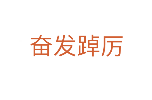 奮發(fā)踔厲