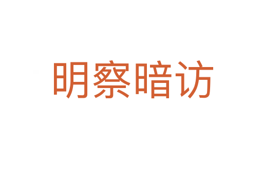 明察暗訪(fǎng)