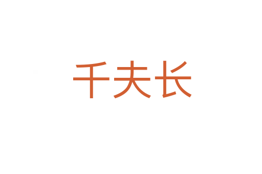 千夫長(zhǎng)