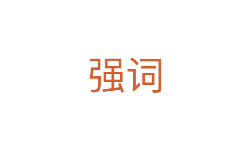 強(qiáng)詞