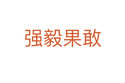 強(qiáng)毅果敢