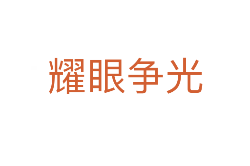 耀眼爭(zhēng)光