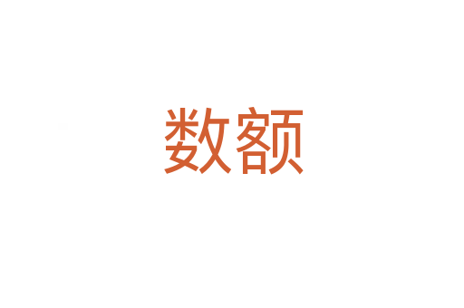 數(shù)額