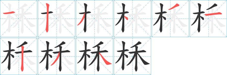 柇的筆順?lè)植窖菔?>
					
                    <hr />
                    <h2>柇的基本信息</h2>
                    <div   id=