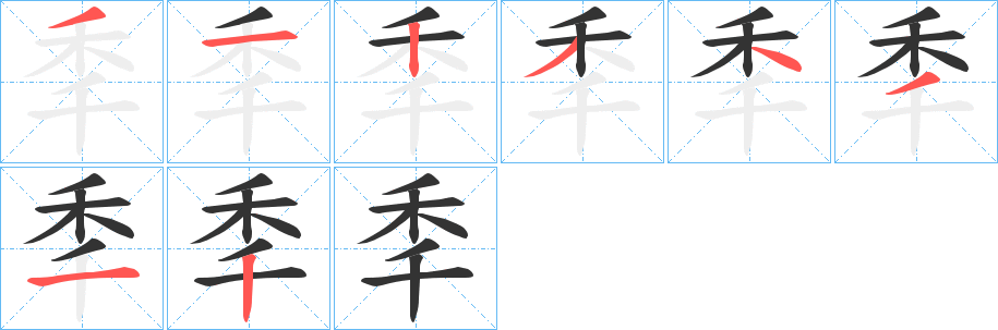 秊的筆順?lè)植窖菔?>
					
                    <hr />
                    <h2>秊的基本信息</h2>
                    <div   id=