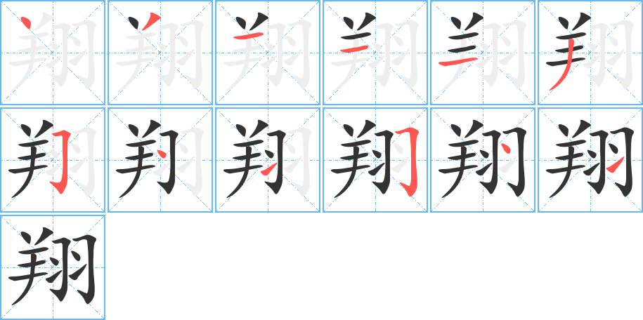 翔的筆順?lè)植窖菔?>
					
                    <hr />
                    <h2>翔的基本信息</h2>
                    <div   id=