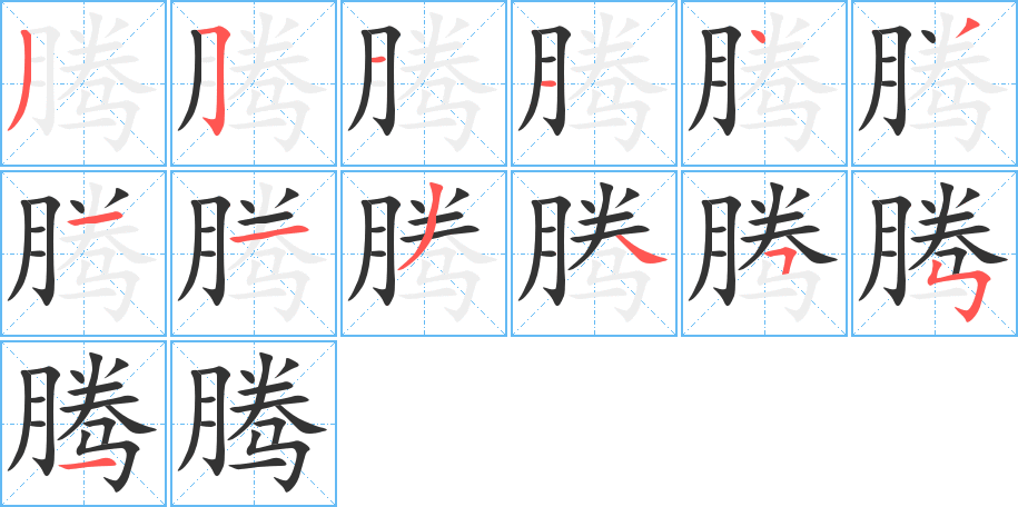 騰的筆順?lè)植窖菔?>
					
                    <hr />
                    <h2>騰的基本信息</h2>
                    <div   id=