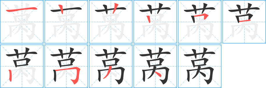 萵的筆順?lè)植窖菔?>
					
                    <hr />
                    <h2>萵的基本信息</h2>
                    <div   id=