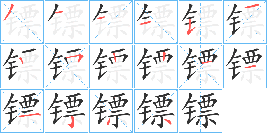 鏢的筆順?lè)植窖菔?>
					
                    <hr />
                    <h2>鏢的基本信息</h2>
                    <div   id=