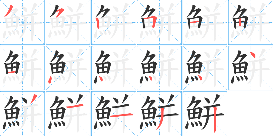 鮩的筆順?lè)植窖菔?>
					
                    <hr />
                    <h2>鮩的基本信息</h2>
                    <div   id=