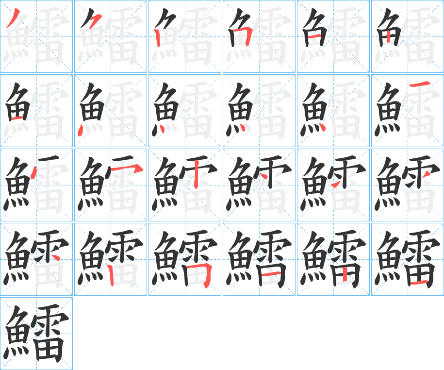 鱩的筆順?lè)植窖菔?>
					
                    <hr />
                    <h2>鱩的基本信息</h2>
                    <div   id=