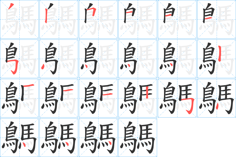 鷌的筆順?lè)植窖菔?>
					
                    <hr />
                    <h2>鷌的基本信息</h2>
                    <div   id=