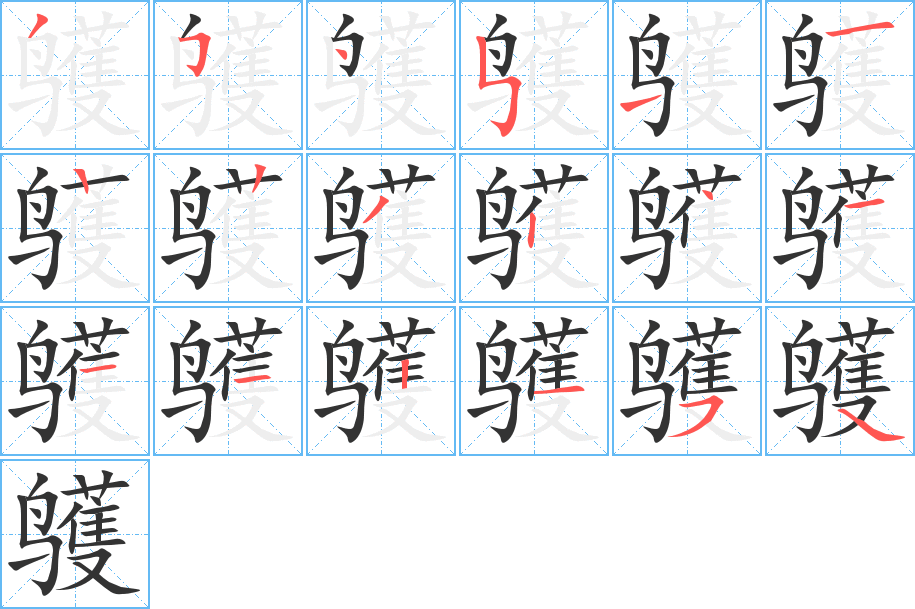 鹱的筆順分步演示